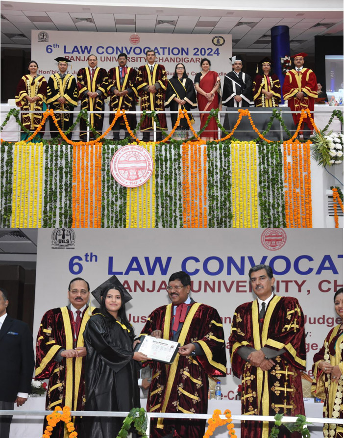 SC Judges Mr. Justice B.R. Gavai and Mr. Justice Surya Kant address 6th PU Law Convocation